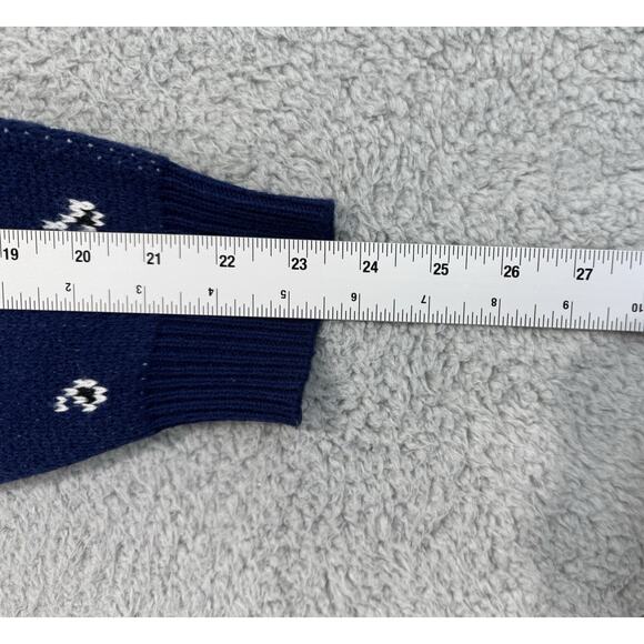 Supreme Bandana Sweater Pullover Crewneck Navy Blue Long Sleeve Medium - Picture 13 of 16